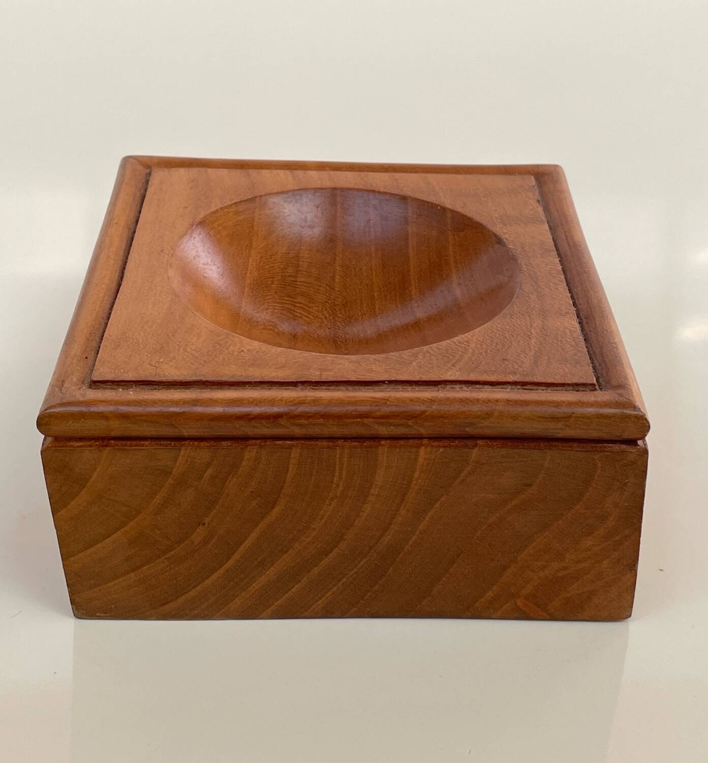 Solid wood catchall - Scandinavian style - modernist - 70s