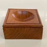Solid wood catchall - Scandinavian style - modernist - 70s