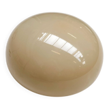 Opaline glass beige ceiling or wall lamp, 1950s