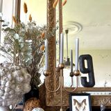 Brass trident candlestick