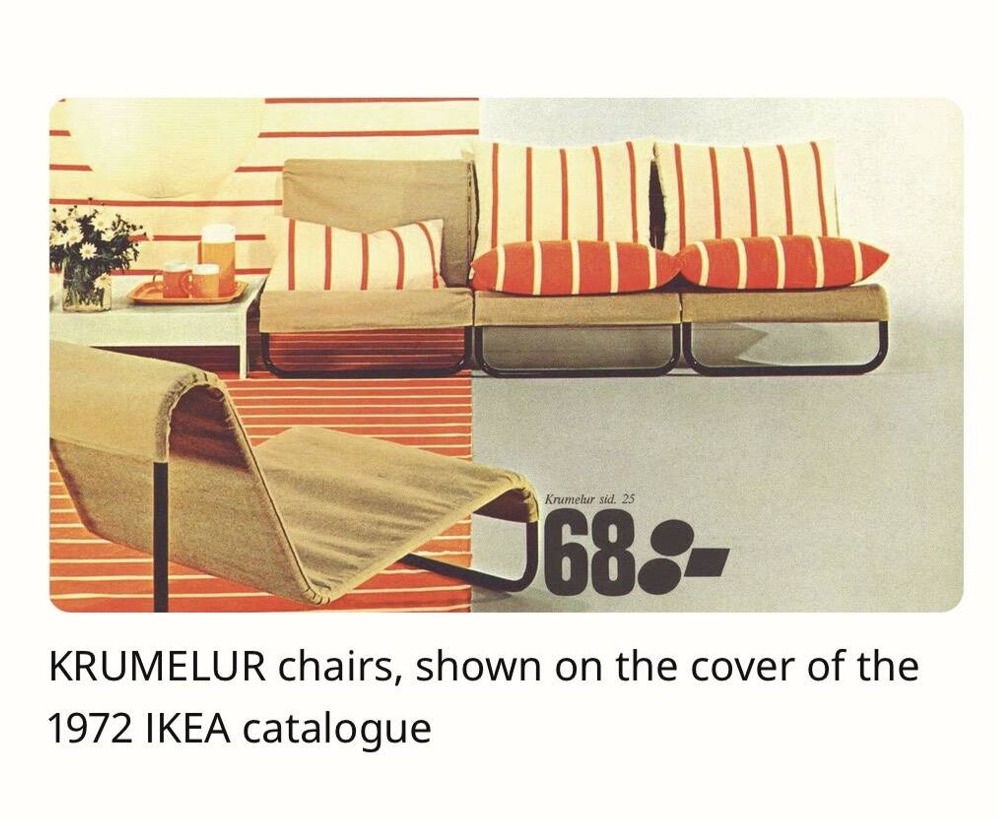 Paire de fauteuils Krumelur 1972 IKEA par Karin Mobring