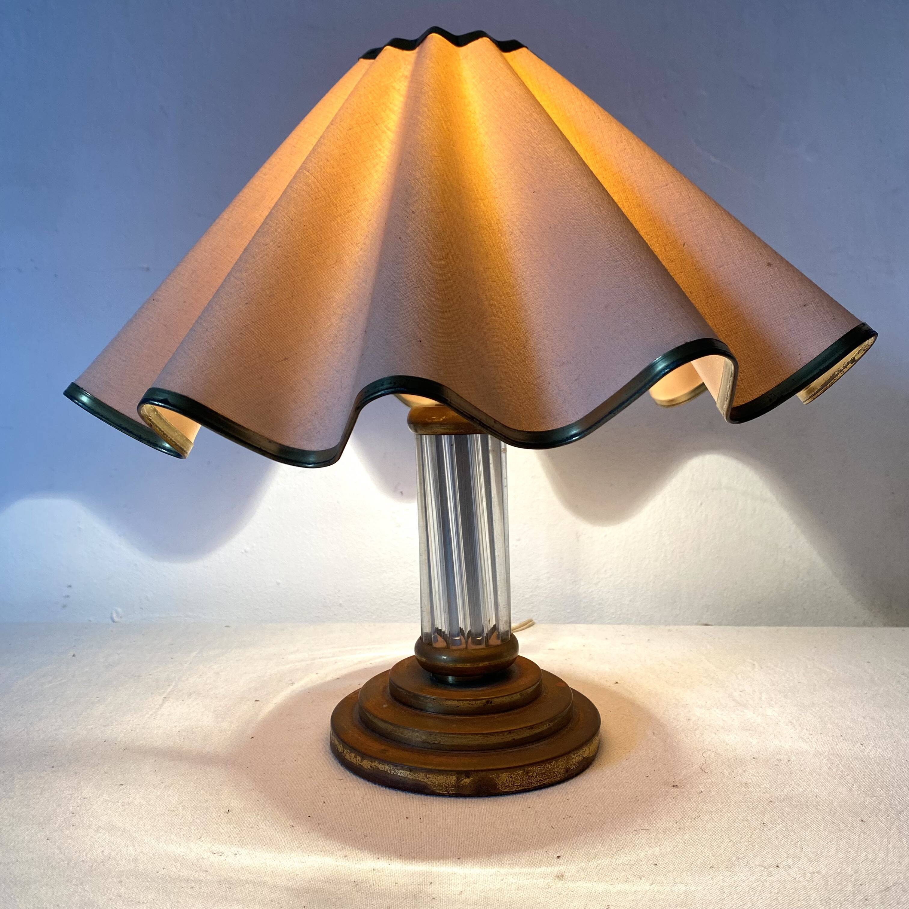Art deco column lamp