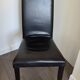 4 leather chairs by Cinna