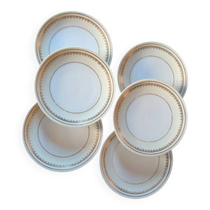 6 assiettes à dessert - limoges