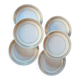 6 assiettes à dessert A. Lanternier Limoges – décor or, années 1950