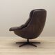 Leather swivel armchair, Danish design, 1960s, designer: H.W. Klein, manufacture: Bramin