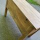 Renovated vintage baker's dough trough in solid oak from the 19th century.