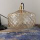 Vintage amber glass pendant light