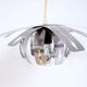 Space age stainless steel pendant light