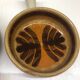 Set of 3 ceramic caquelon dishes from Pornic, Palmyre decor