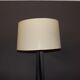 Floor lamp in black lacquered steel around 1980