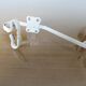 Pair of white metal hooks 30s 40s