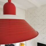 Vintage metal pendant light Hala, '80s