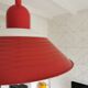Vintage metal pendant light Hala, '80s