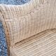 Pair of armchairs and bench in rattan and bamboo from the 60s/70s