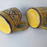 Pair of ceramic mugs