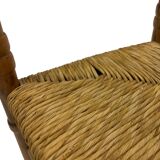 Art Deco chair minimalist oak wicker minimalist design