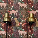 Set of 4 modular wall lights Scandinavian design 1950.