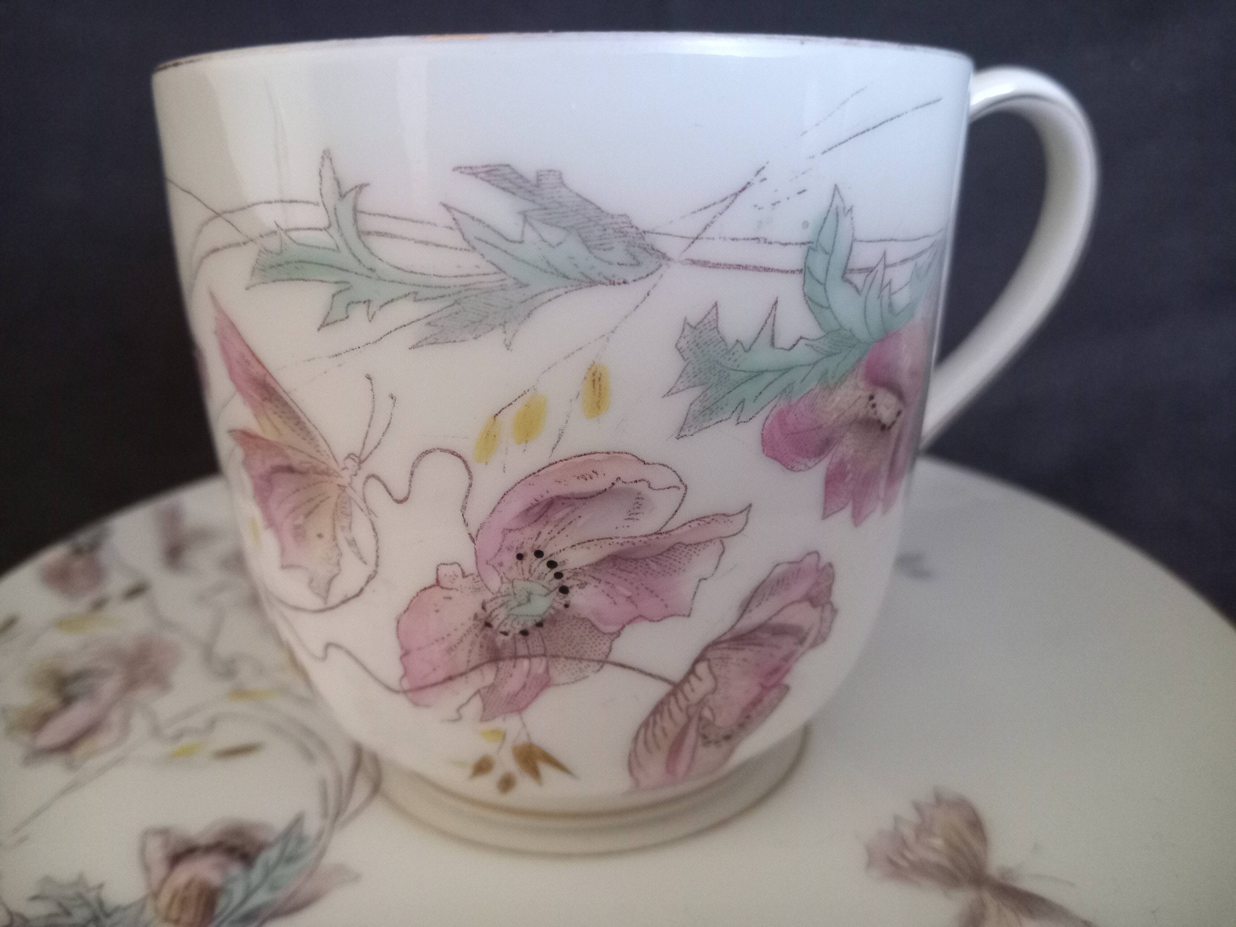 Art Nouveau coffee service for 8 people in Paris porcelain