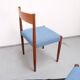 4 Danish Mid-Century style dining chairs | Teak | Kvadrat fabric