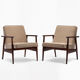 Paire de fauteuils GFM des années 1960