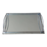 Antique mirror and chrome tray from the Art Deco period 1930