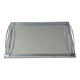 Plateau ancien miroir et chrome époque Art Déco 1930
