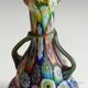 Multicoloured millefiori murrine vase by Fratelli Toso, Murano, early 20th century.