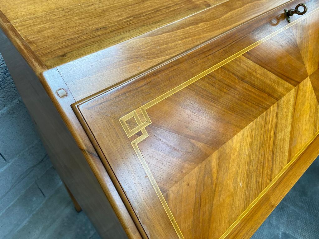 Office scriban Louis XVI walnut 1950