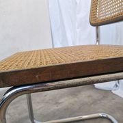 Vintage Cesca Cane Chair: 1970s Italian Mid-Century Modern Dining Office Ch