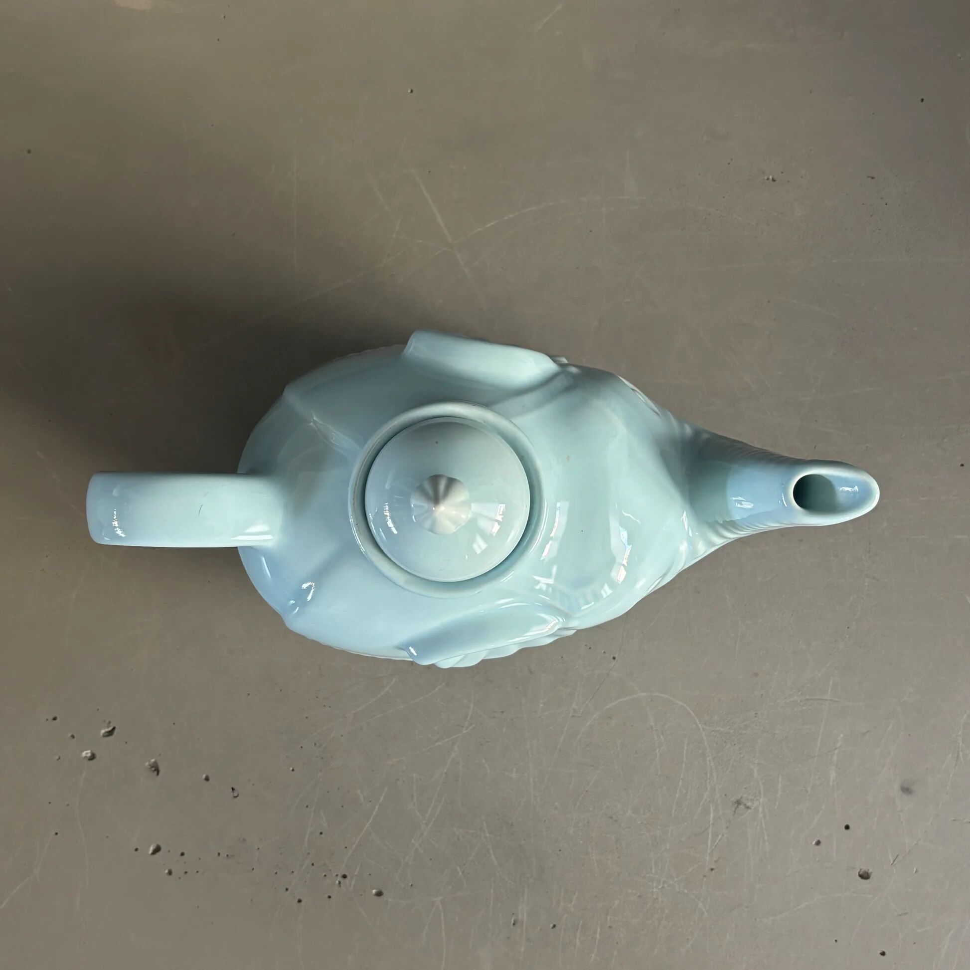 Théière éléphant bleue
