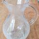 Cracked glass pitcher