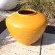 Mustard yellow vase of St Clement ceramics