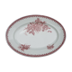 Oval serving dish in earthenware of Sté Amandinoise model Margot, iron earth.