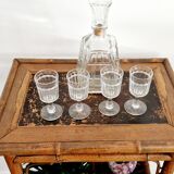 Side table bamboo late XIX style Perret & Vibert