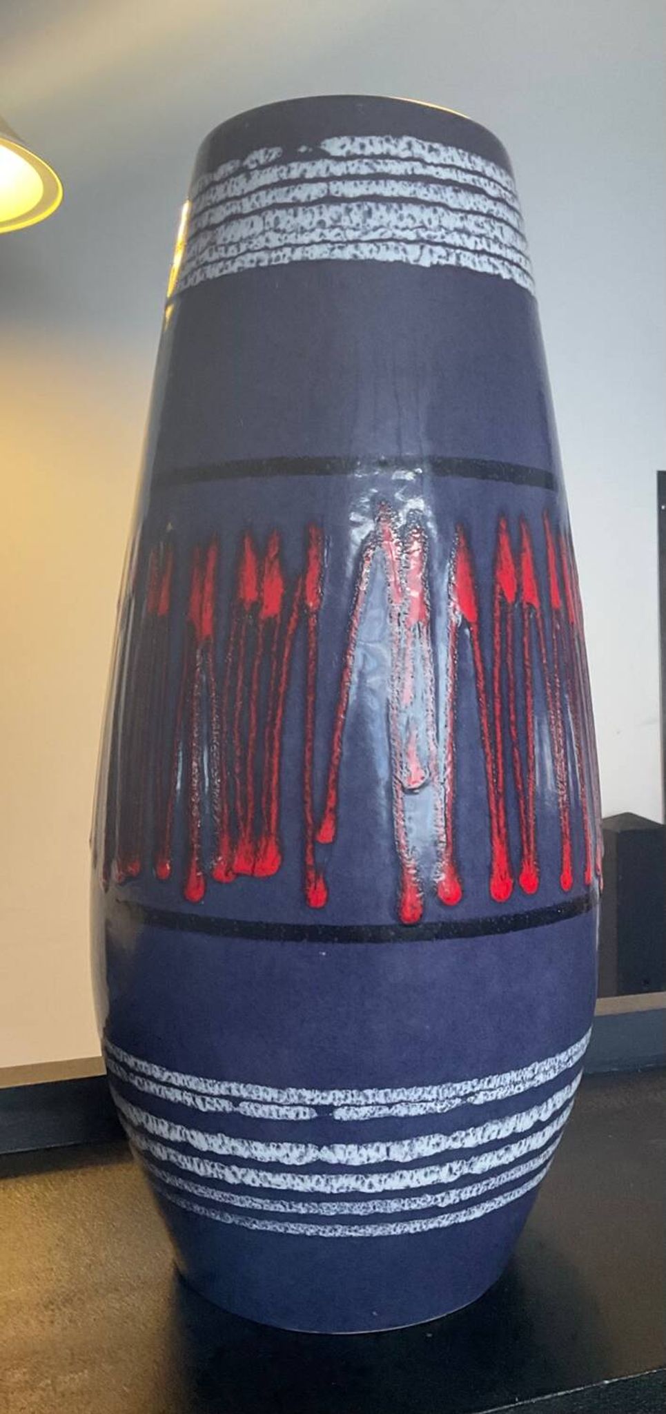 Vase vintage en céramique émaillée Germany