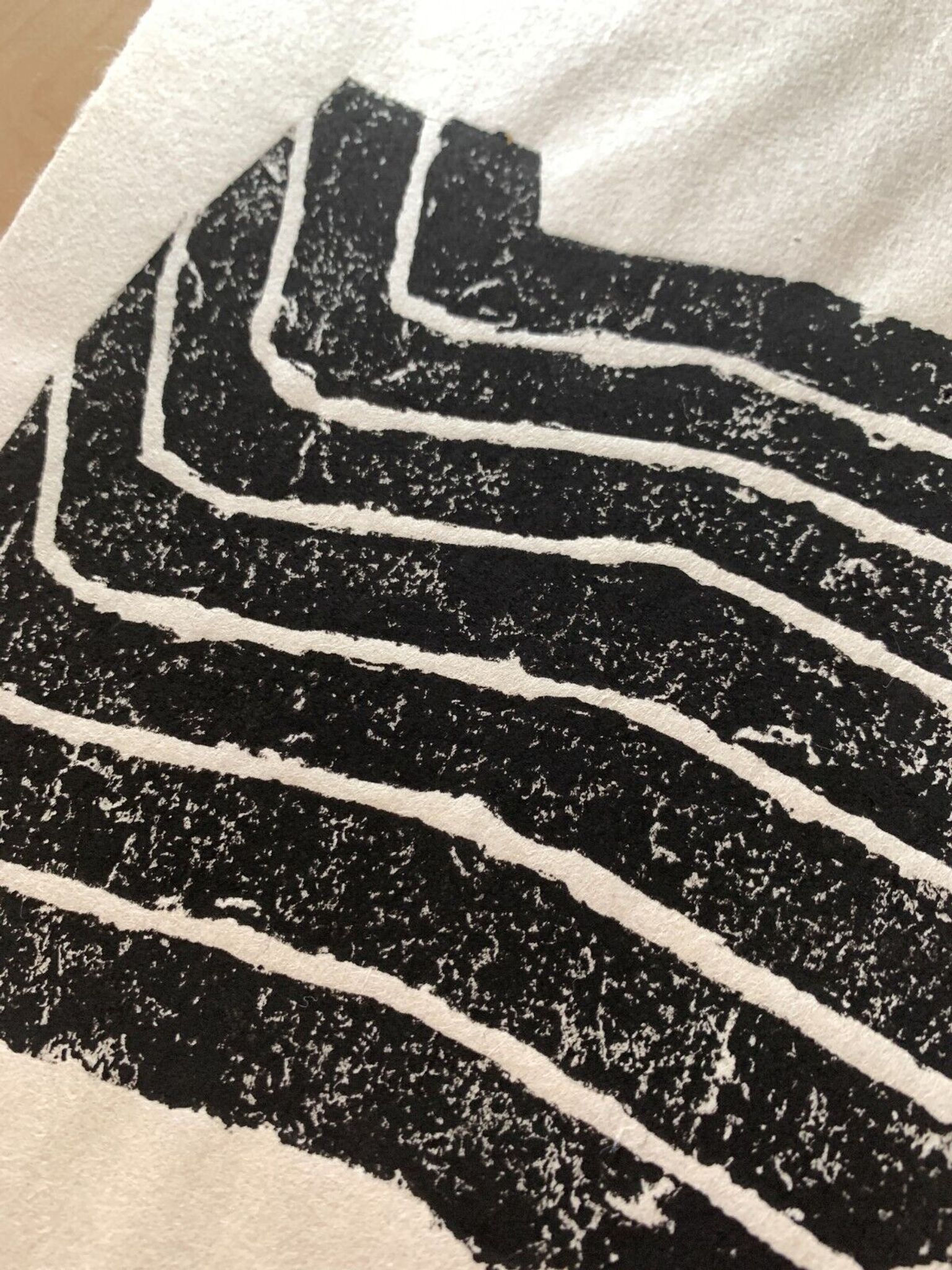 Original slate print on Japan by Raoul UBAC, Sillon I, 1975