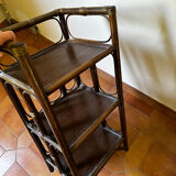 Set 2 rattan side tables / bedside tables year 50