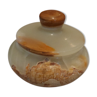 Round marble box