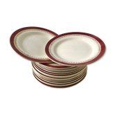 Lot de 16 assiettes Digoin Sarreguemines, modèle Martine