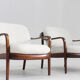 Set of 2 vintage Danish mid-century armchairs 1960s