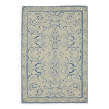 Tapis kilim en point de croix vintage fait main 183 cm x 276 cm