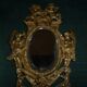 Paire d'appliques bronze avec miroir biseauté XIXème