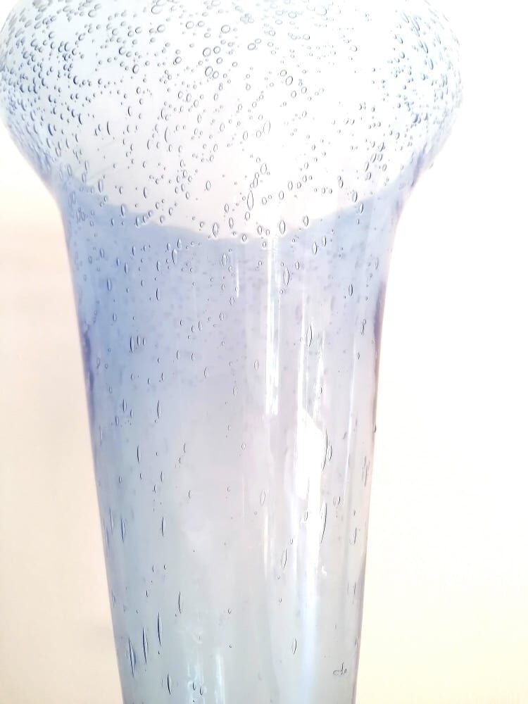 Biot bubble glass vase