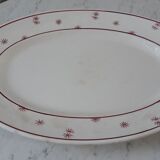 Plat ovale Digoin Sarreguemines modèle "Andrée" années 40