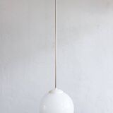 White Bakelite Czechoslovak Hanging Lamp, 1970s