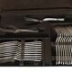 Housewife Ercuis in silver metal model with trilobed net 66 pieces
