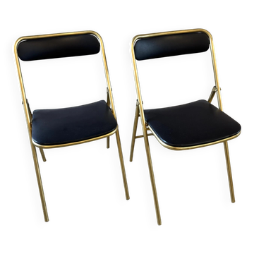 Paire chaises pliantes 