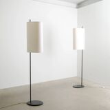 Pair of Danish Mid Century Arne Jacobsen "AJ Royal" Floor Lamps, 1950s