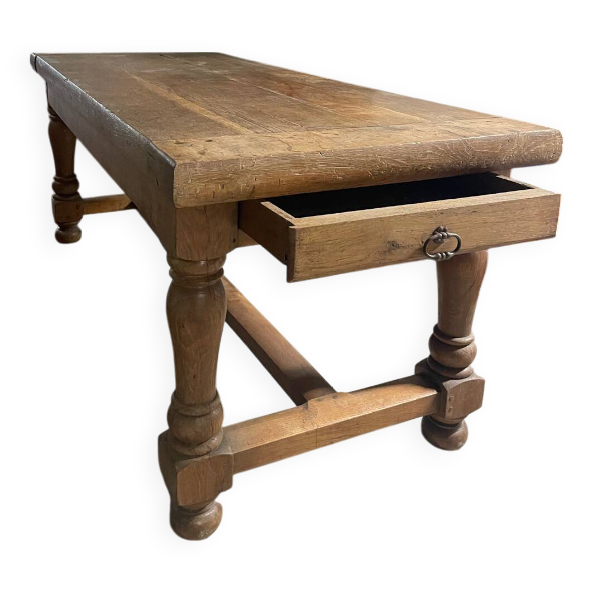 Solid oak farmhouse table